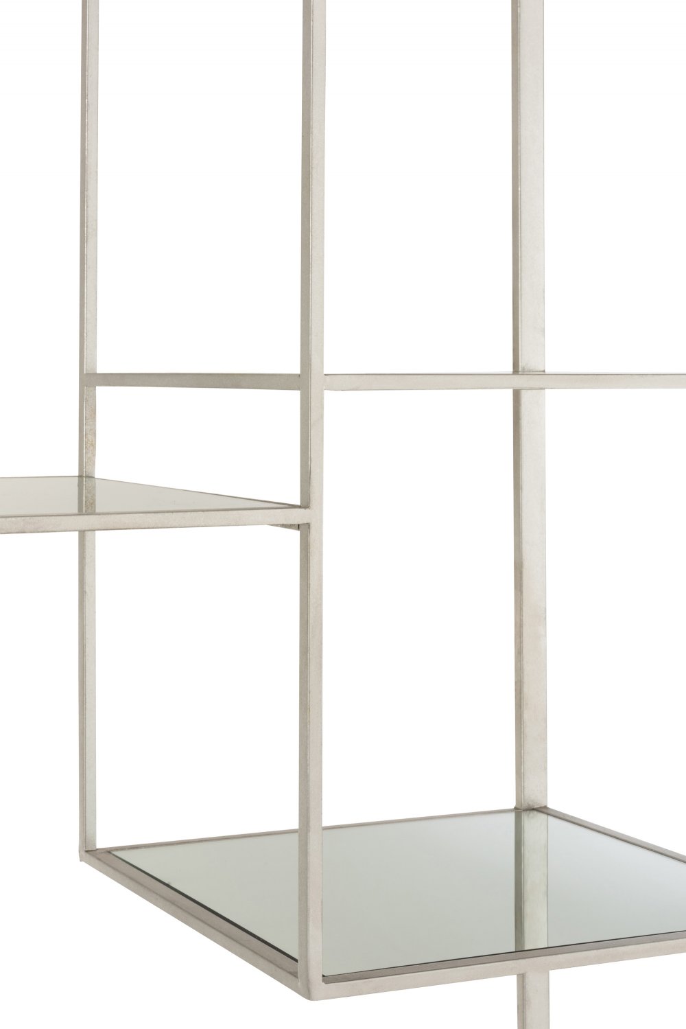 Étagère murale 5 niveaux BEVA 180 cm métal argenté 